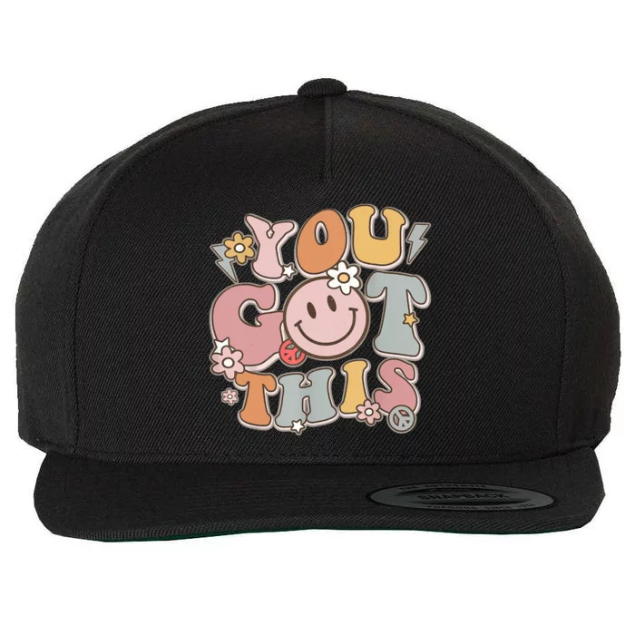 Groovy Motivational Testing Day Teacher Student You Got This Wool Snapback Cap