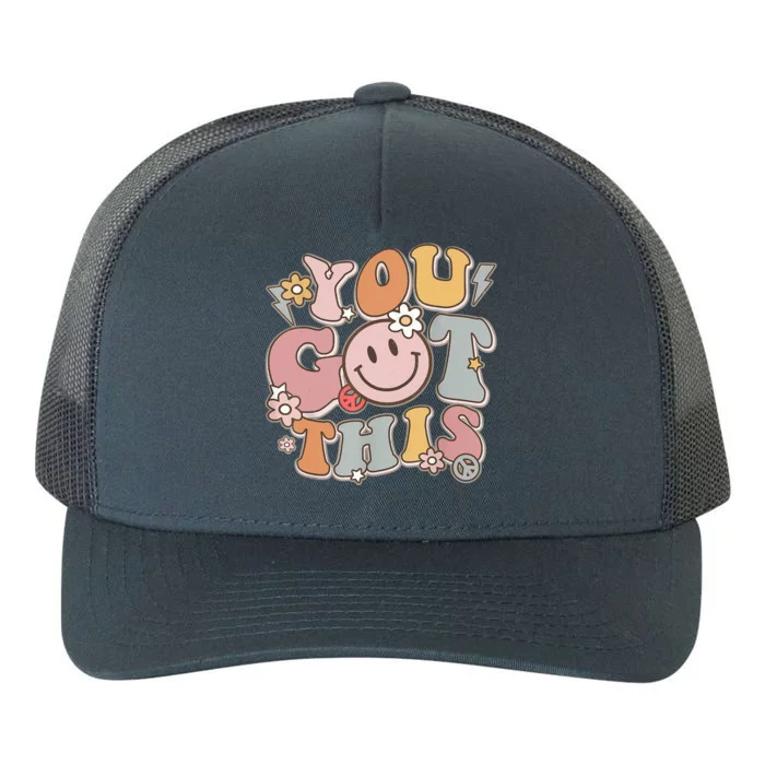 Groovy Motivational Testing Day Teacher Student You Got This Yupoong Adult 5-Panel Trucker Hat