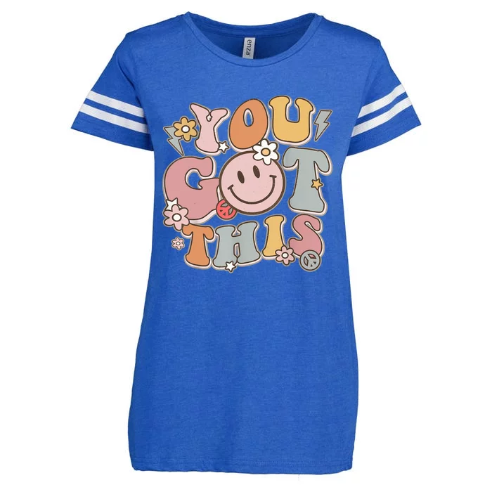 Groovy Motivational Testing Day Teacher Student You Got This Enza Ladies Jersey Football T-Shirt