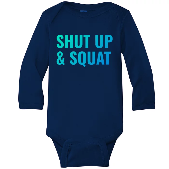 Gym Motivation To Do Squats Gift Baby Long Sleeve Bodysuit