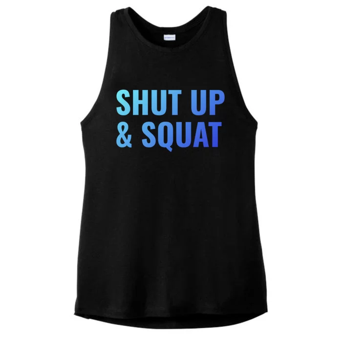 Gym Motivation To Do Squats Gift Ladies Tri-Blend Wicking Tank