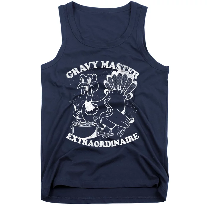 Gravy Master Thanksgiving Turkey Retro Vintage Food Family Tank Top