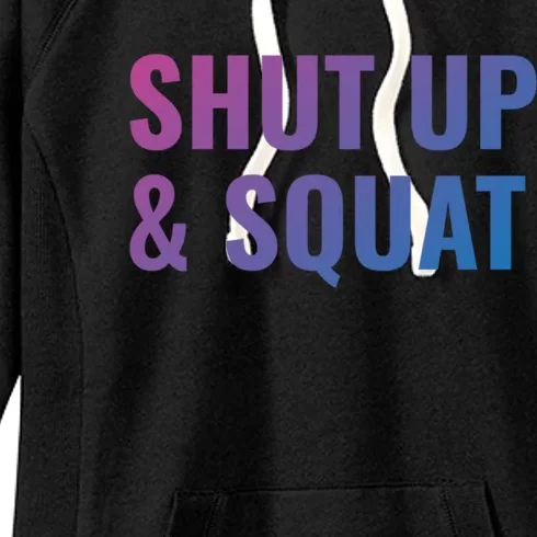 Gym Motivation To Do Squats Gift Women's Fleece Hoodie