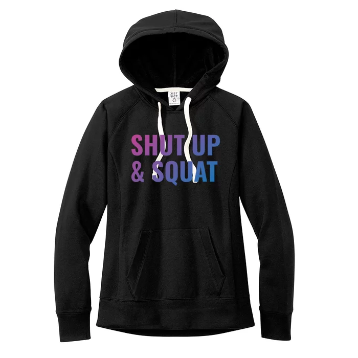 Gym Motivation To Do Squats Gift Women's Fleece Hoodie