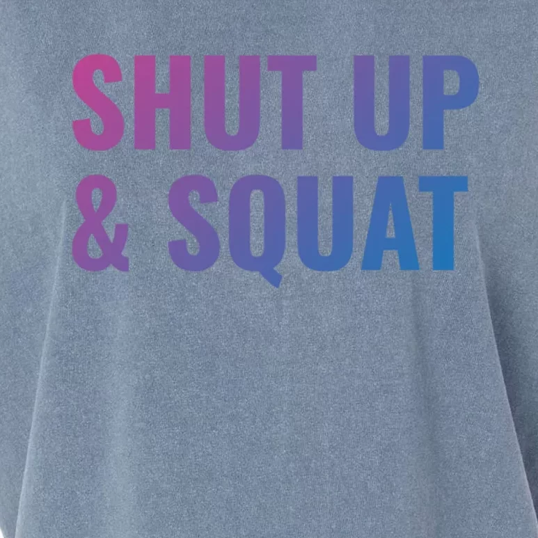 Gym Motivation To Do Squats Gift Garment-Dyed Women's Muscle Tee