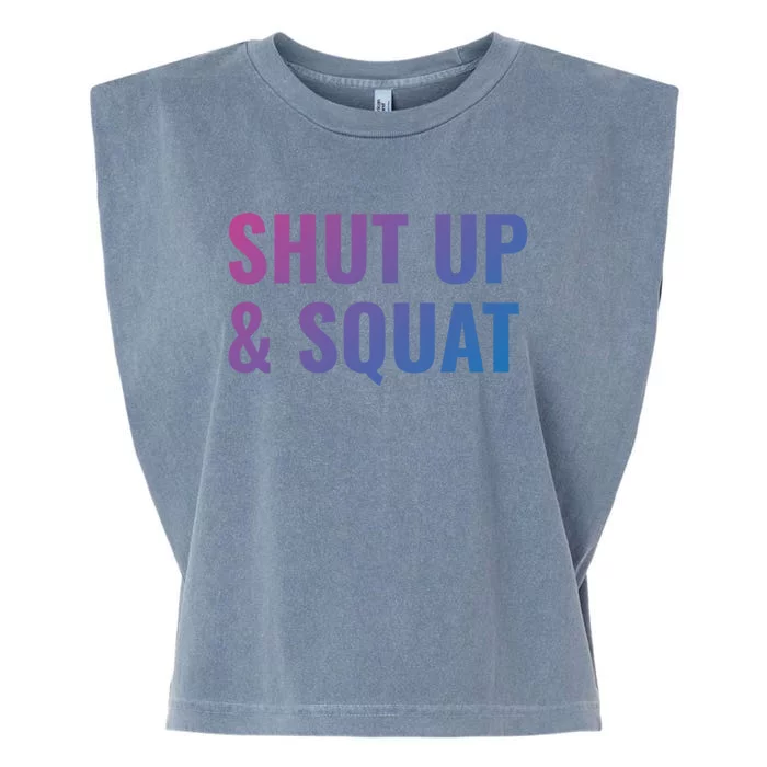 Gym Motivation To Do Squats Gift Garment-Dyed Women's Muscle Tee