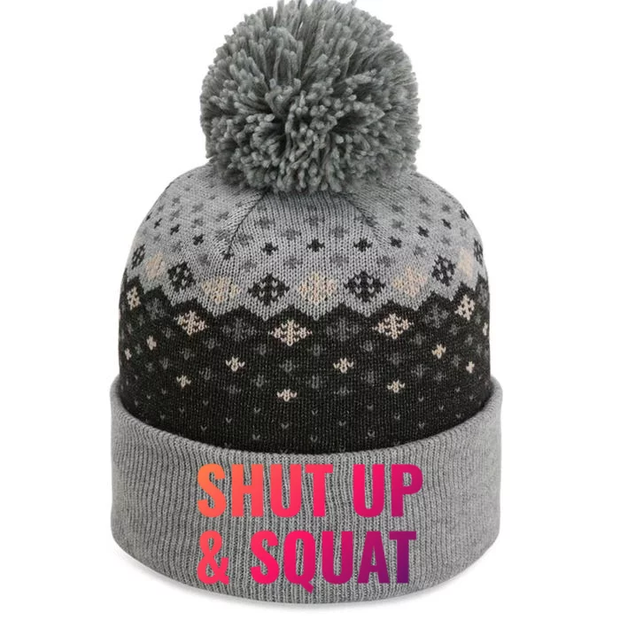 Gym Motivation To Do Squats Gift The Baniff Cuffed Pom Beanie