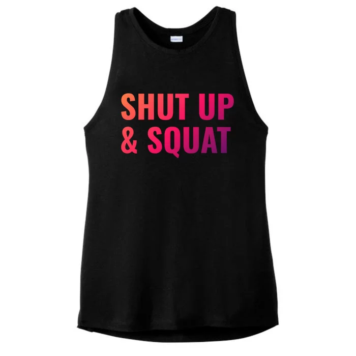 Gym Motivation To Do Squats Gift Ladies Tri-Blend Wicking Tank