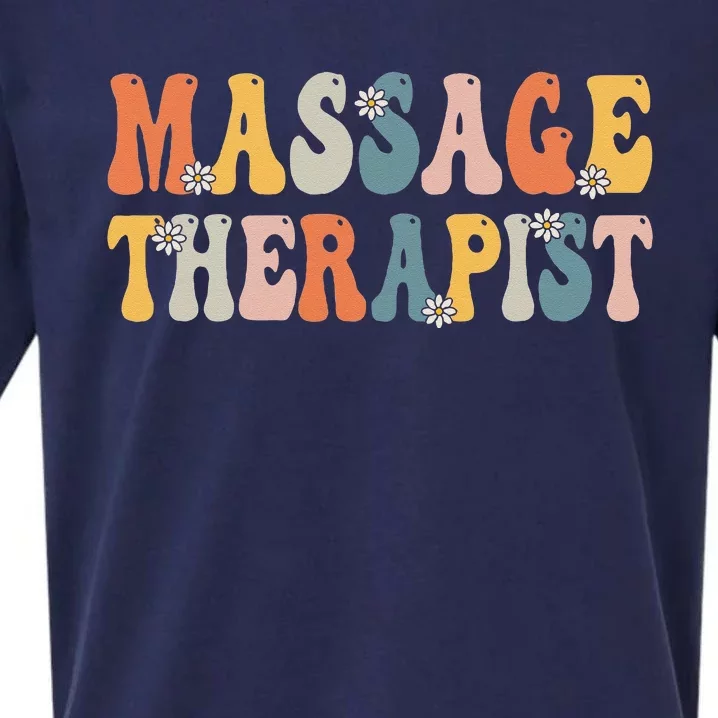 Groovy Massage Therapist Muscle Massage Therapy Squad Sueded Cloud Jersey T-Shirt