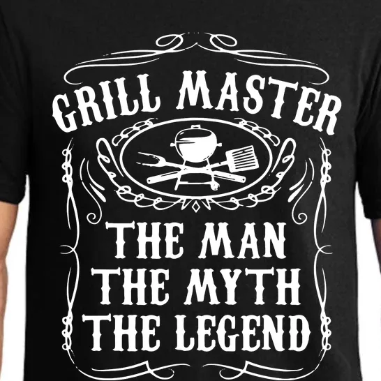 Grill Master The Man The Myth Legend Funny BBQ Smoker Pajama Set