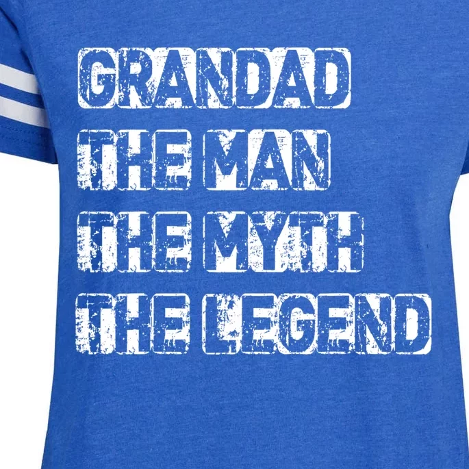 Grandad Man The Myth Legend Fathers Day Enza Ladies Jersey Football T-Shirt