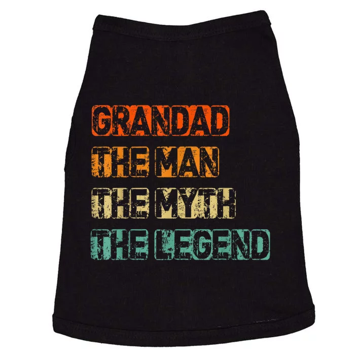 Grandad Man The Myth Legend Fathers Day Doggie Tank