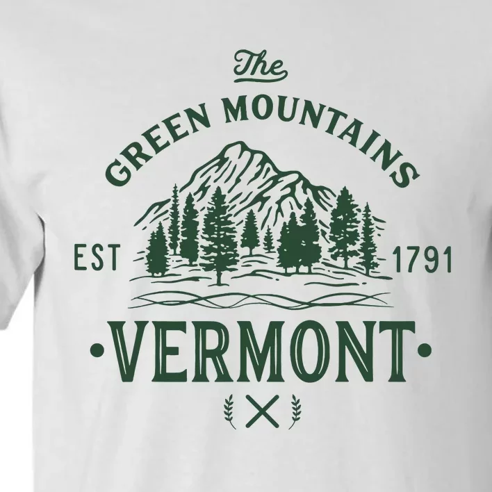 Green Mountains Vermont Vacation Tall T-Shirt