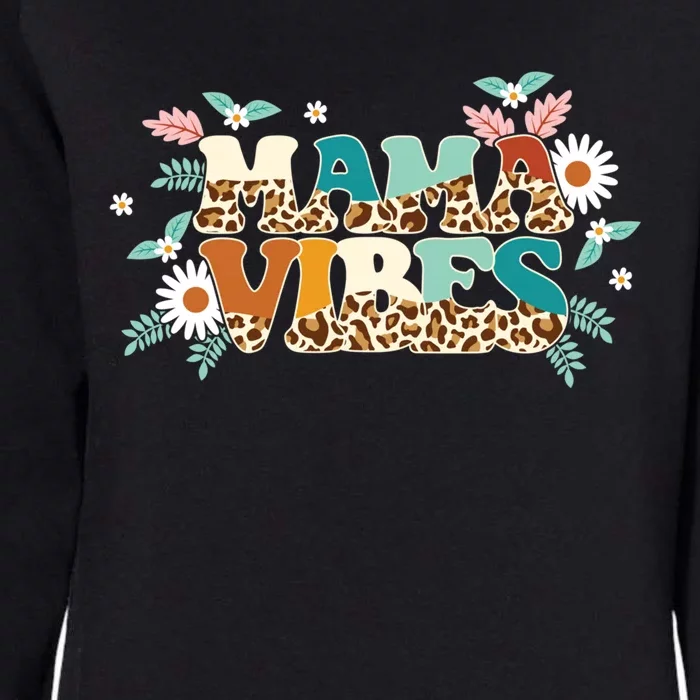 Groovy Mama Vibes Gift Matching Family MotherS Day Gift Womens California Wash Sweatshirt