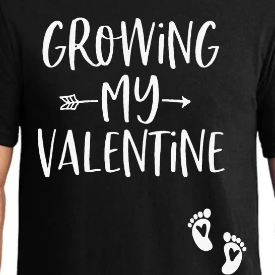 Growing My Valentine Pregnancy Announcement Cute Pajama Set