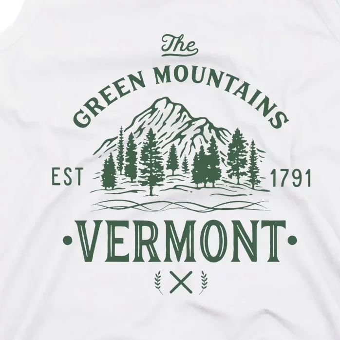 Green Mountains Vermont Vacation Tank Top