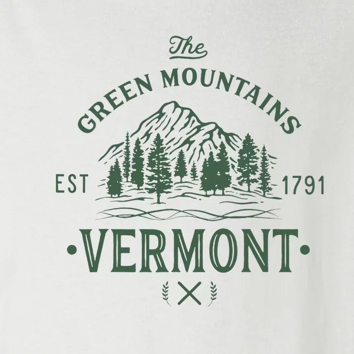 Green Mountains Vermont Vacation Toddler Long Sleeve Shirt