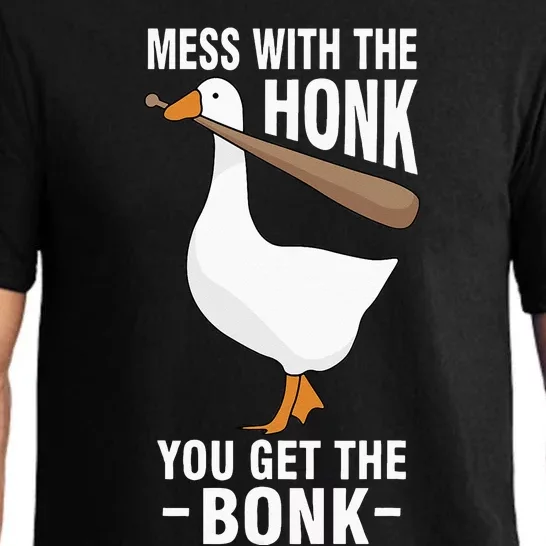 Goose Mess With The Honk You Get The Bonk Pajama Set