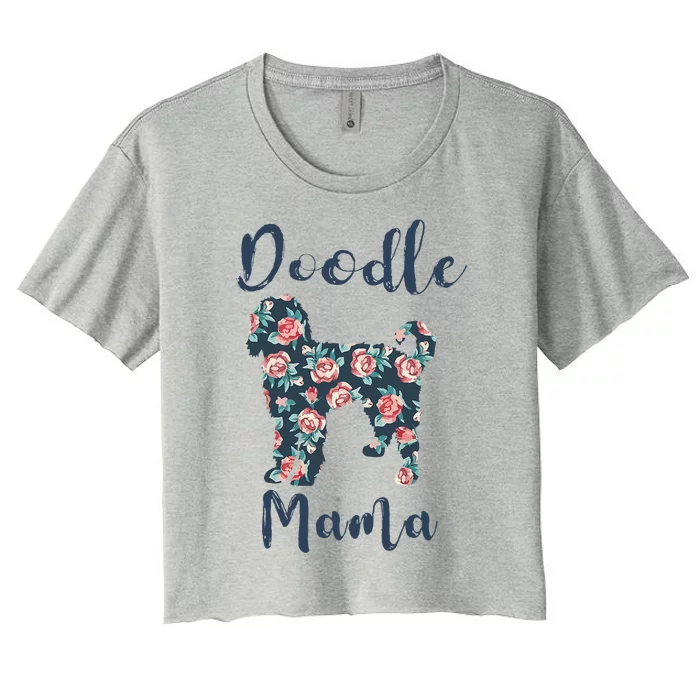 Goldendoodle Mom Women Doodle Mama Mother Day Gift Women's Crop Top Tee