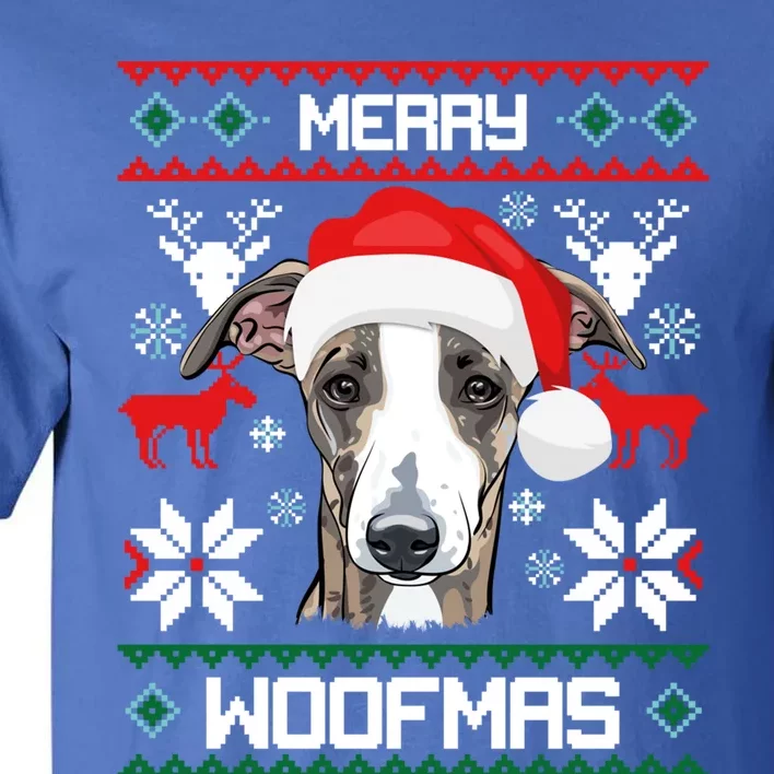 Greyhound Merry Woofmas Gift For Christmas Clothes Xmas Cool Gift Tall T-Shirt