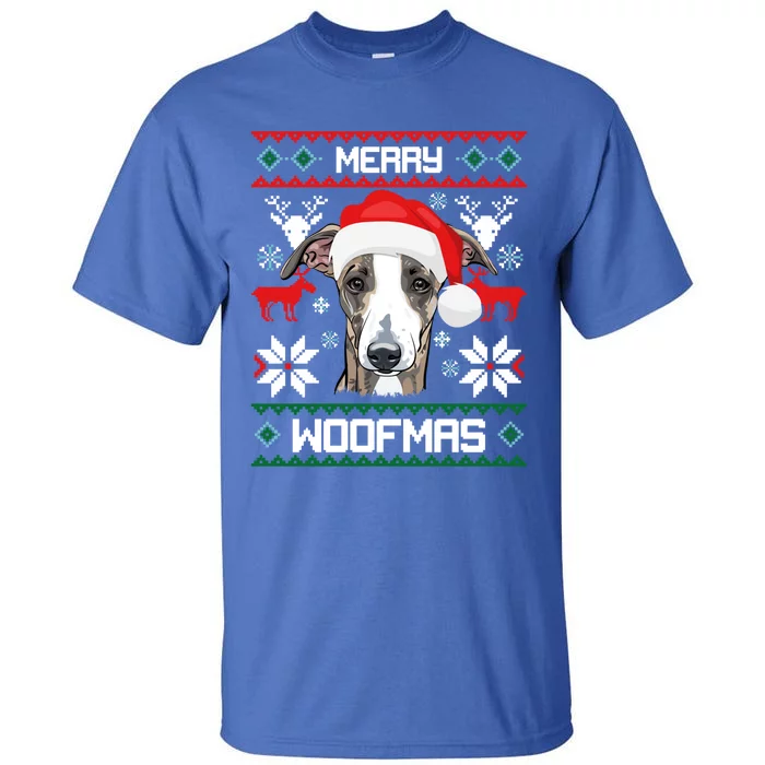 Greyhound Merry Woofmas Gift For Christmas Clothes Xmas Cool Gift Tall T-Shirt