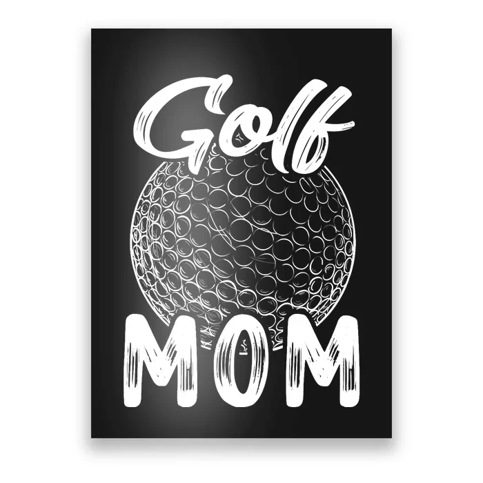 Golf Mom Wo Golfer Golf Ball Player Family Matching Set Poster