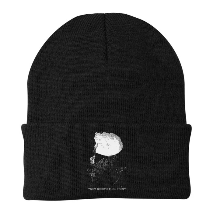 Ghost Mountain Window Not Worth This Pain Knit Cap Winter Beanie