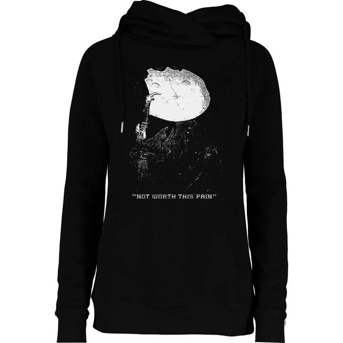 Ghost Mountain Window Not Worth This Pain Womens Funnel Neck Pullover Hood