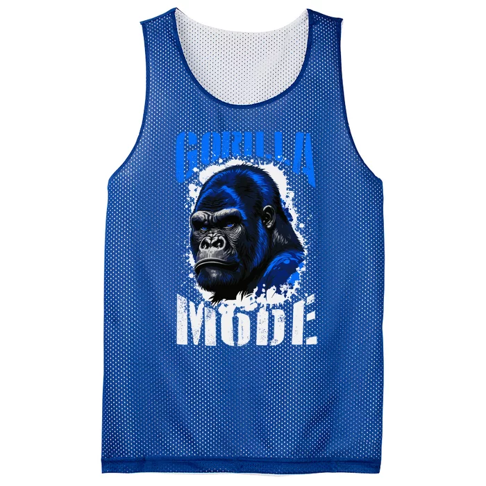 Gorilla Mode Workout Quote Boxing Beast Gym Mma Fighter Gift Mesh Reversible Basketball Jersey Tank