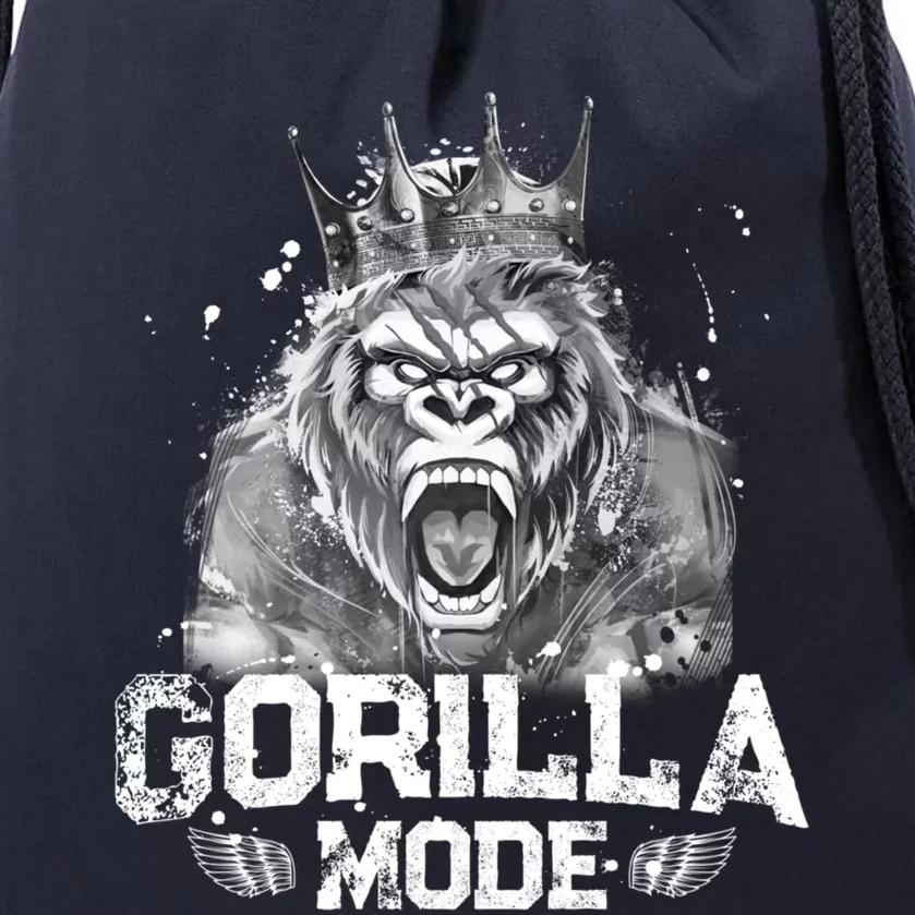 Gorilla Mode Workout Gym Success Fitness King Beast Gift Drawstring Bag