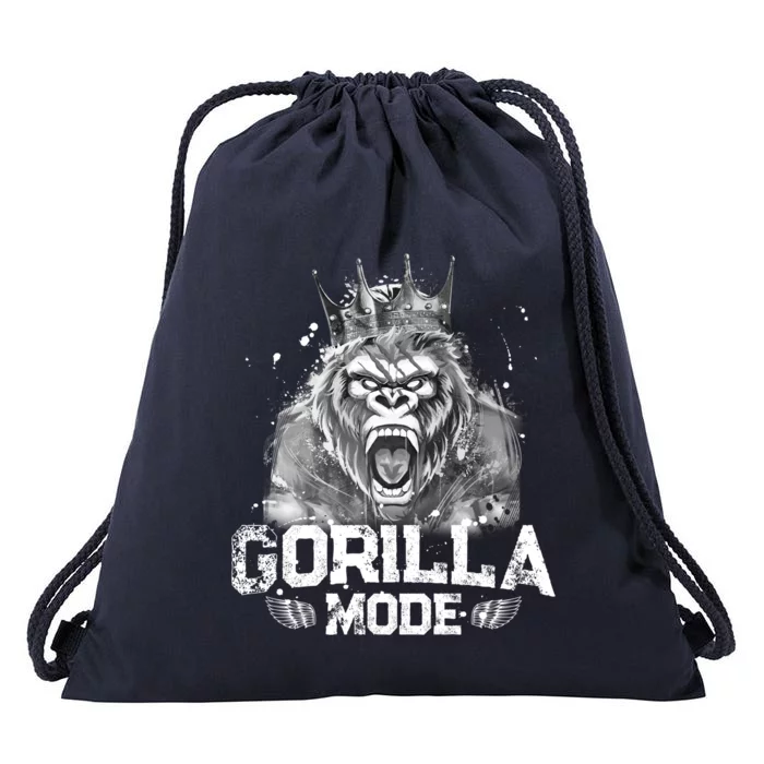 Gorilla Mode Workout Gym Success Fitness King Beast Gift Drawstring Bag