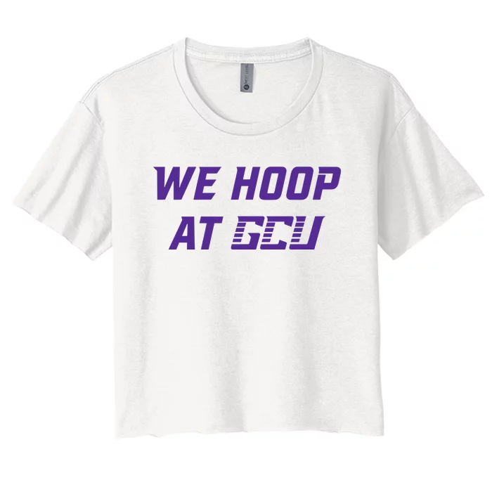 Gcu Mbb We Hoop At Gcu Women's Crop Top Tee