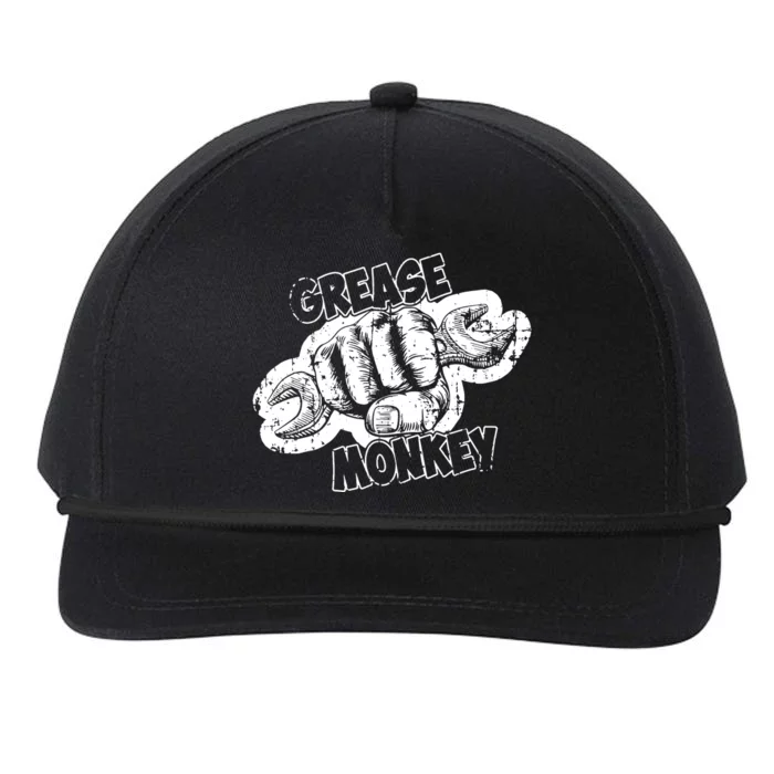 Grease Monkey Wrench Auto Mechanics Snapback Five-Panel Rope Hat