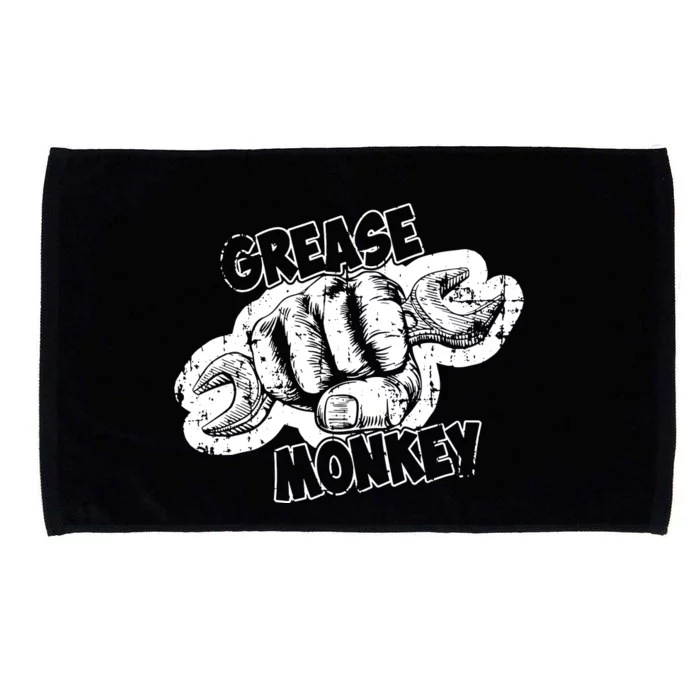 Grease Monkey Wrench Auto Mechanics Microfiber Hand Towel