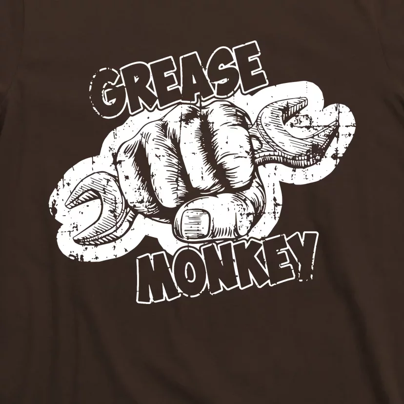 Grease Monkey Wrench Auto Mechanics T-Shirt