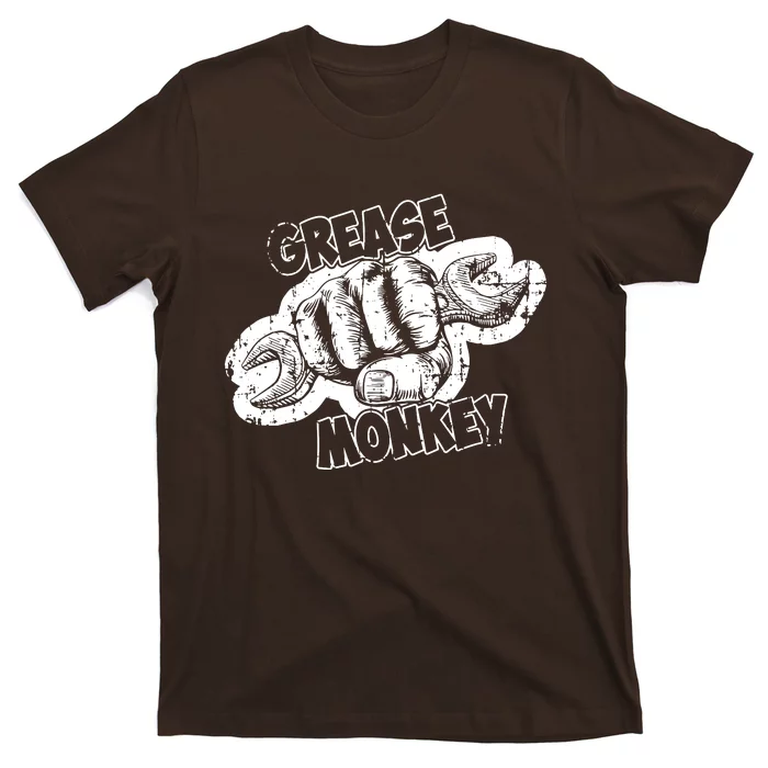 Grease Monkey Wrench Auto Mechanics T-Shirt