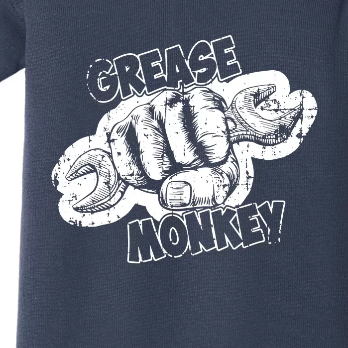 Grease Monkey Wrench Auto Mechanics Baby Bodysuit