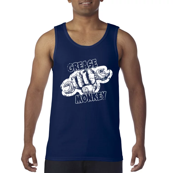 Grease Monkey Wrench Auto Mechanics Tank Top