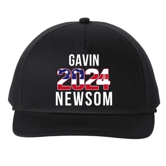 Gavin Newsom 2024 President Men Women Vote Gavin Newsom 2024 Snapback Five-Panel Rope Hat