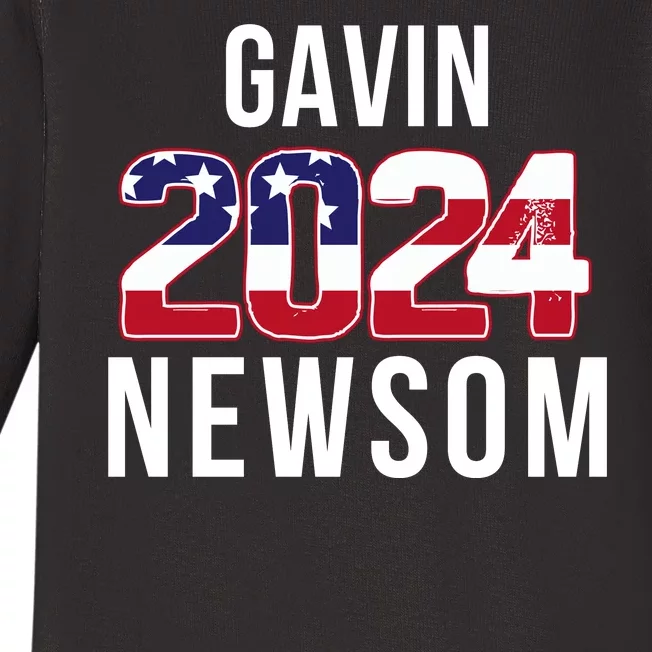 Gavin Newsom 2024 President Men Women Vote Gavin Newsom 2024 Baby Long Sleeve Bodysuit