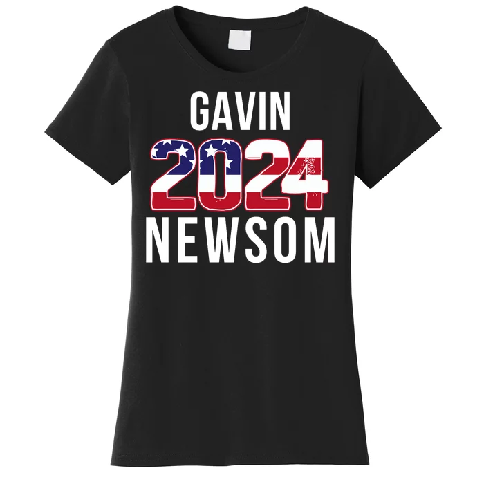 Gavin Newsom 2024 President Men Women Vote Gavin Newsom 2024 Women's T-Shirt