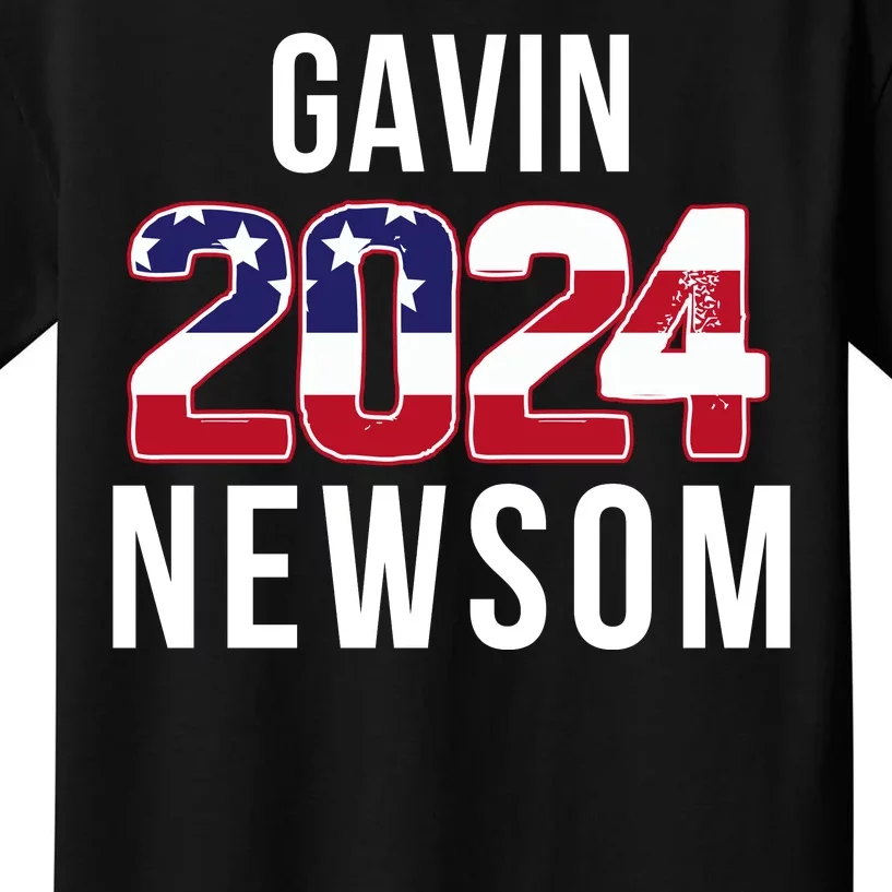 Gavin Newsom 2024 President Men Women Vote Gavin Newsom 2024 Kids T-Shirt