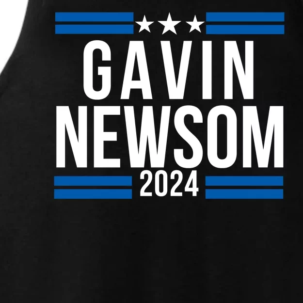 Gavin Newsom 2024 President Elect Men Women Vote Gavin Newsom 2024 Ladies Tri-Blend Wicking Tank