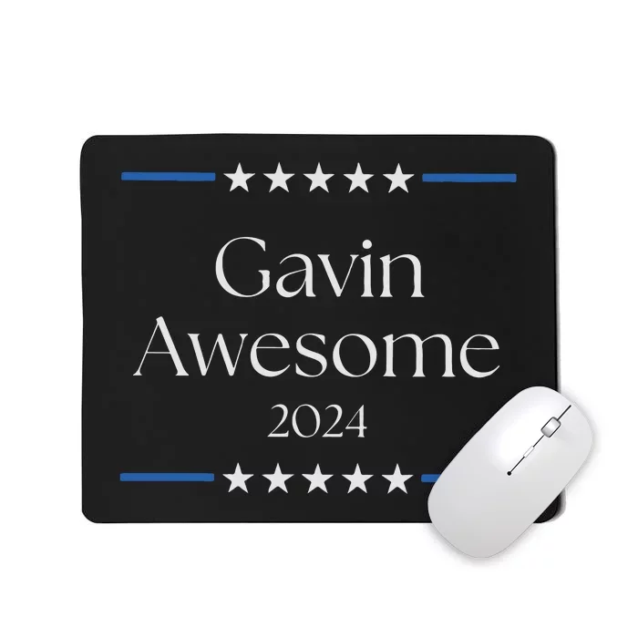 Gavin Nesom 2024 Run Gavin Run Patriotic Gift For Democrat Election Mousepad