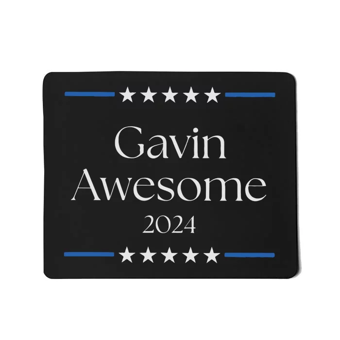 Gavin Nesom 2024 Run Gavin Run Patriotic Gift For Democrat Election Mousepad