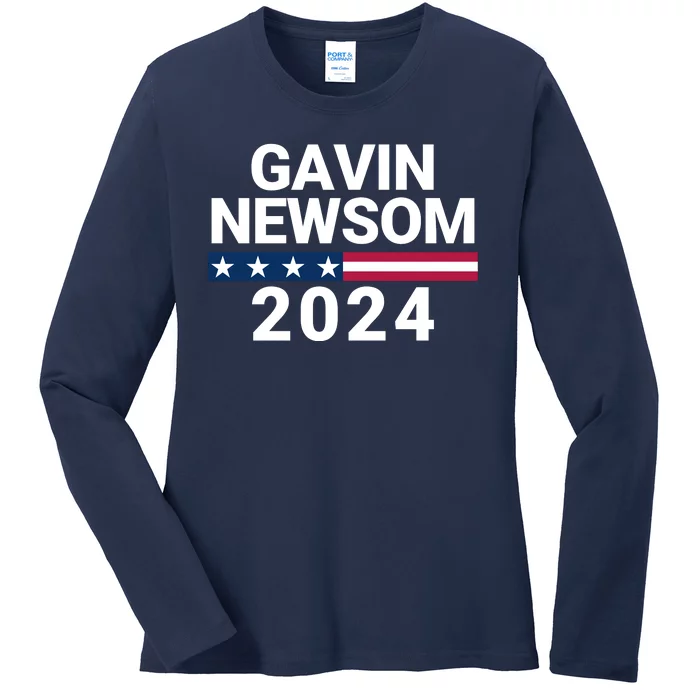 Gavin Newsom 2024 President Men Women Vote Gavin Newsom 2024 Ladies Long Sleeve Shirt