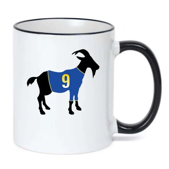 Goat Number 9 Football Black Color Changing Mug