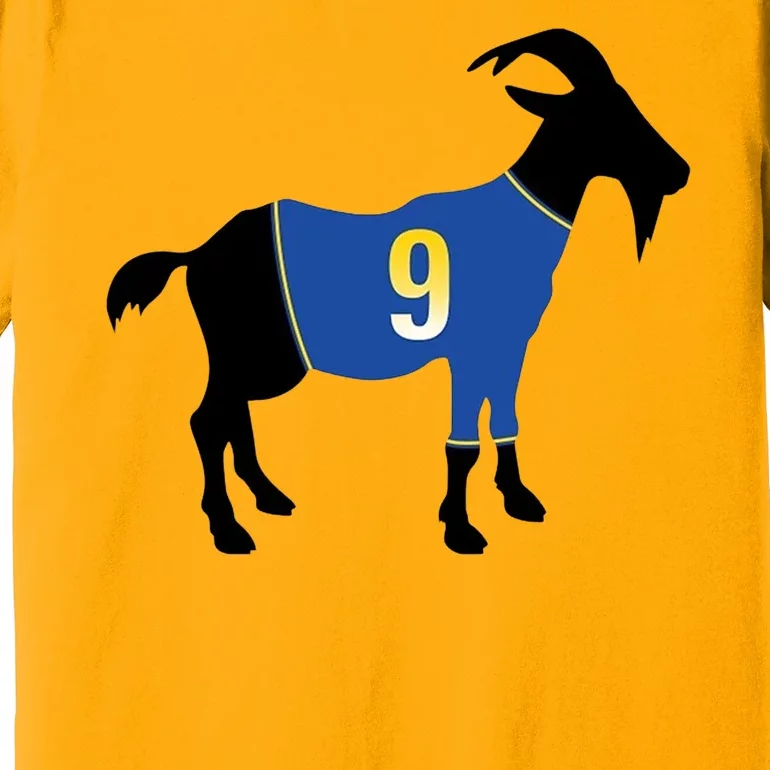 Goat Number 9 Football Premium T-Shirt