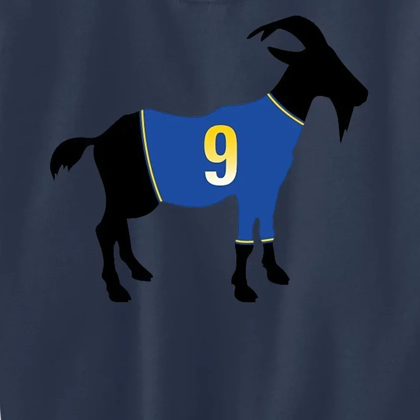 Goat Number 9 Football Kids Sweatshirt