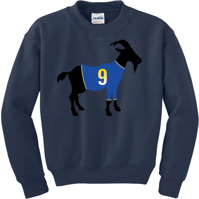 Goat Number 9 Football Kids Sweatshirt